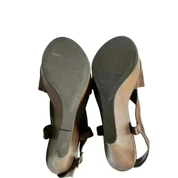 Maurices Brown Wedge Sandals Size 10 - Picture 8 of 12